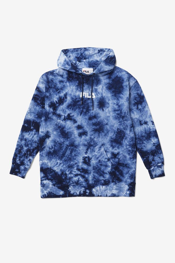 Fila Hoodie Womens Blue Presley Tie Dye - Ireland 54291-OYWB